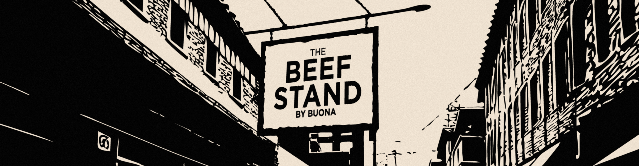 Illustration of The Beef Stand sign